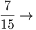 sette quindicesimi