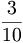tre decimi