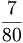 sette ottantesimi